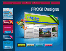 Tablet Screenshot of frogi.co.za